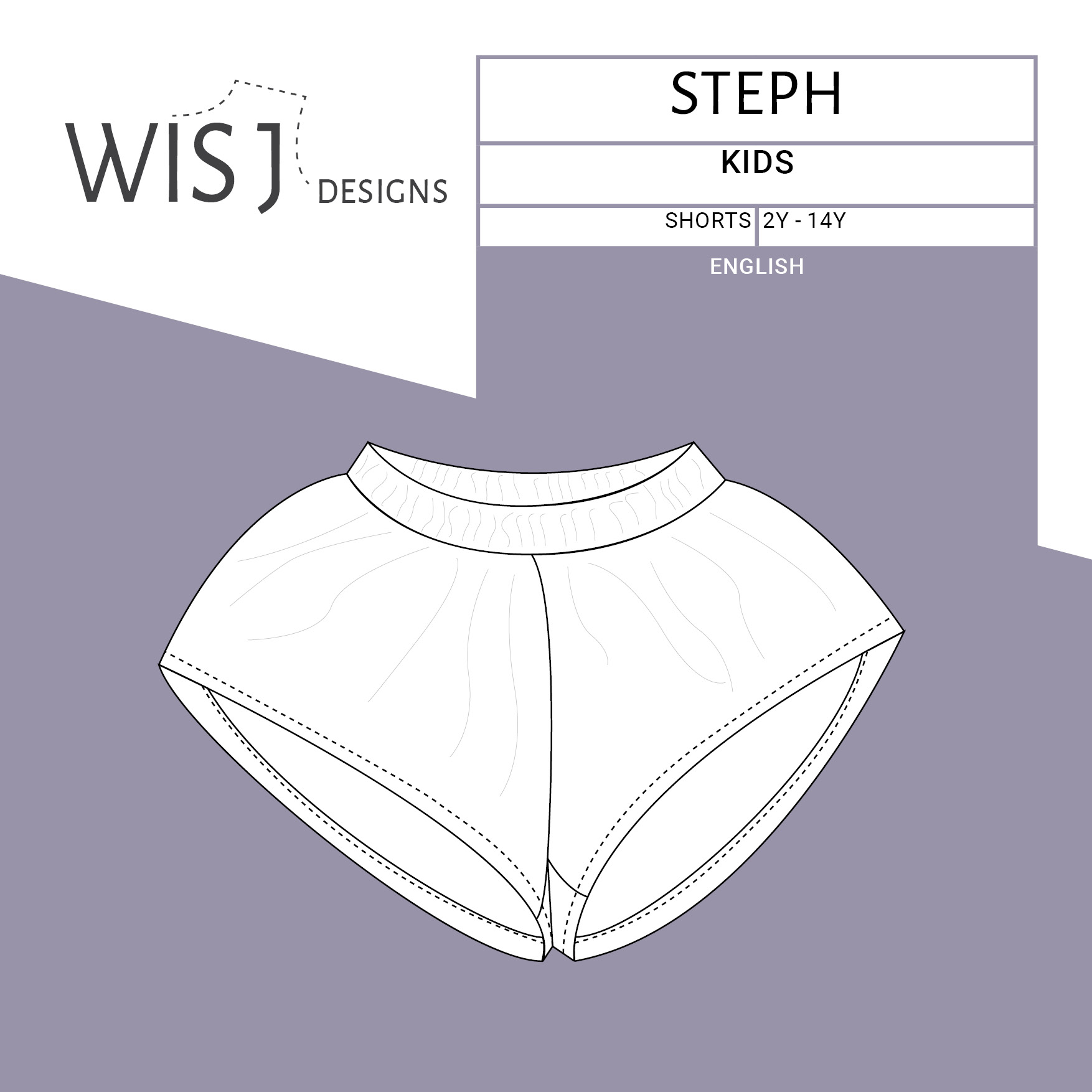 Joey shorts – pdf sewing pattern English 